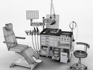 otolaryngologist table 3D मॉडल