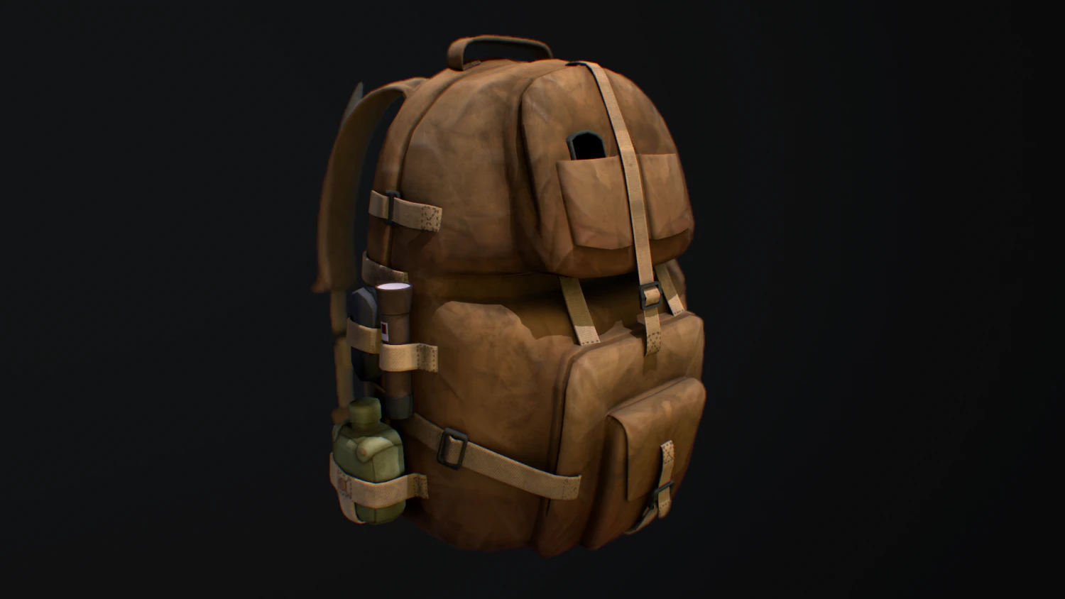 backpack 3D Model .c4d .max .obj .3ds .fbx .stl .blend 