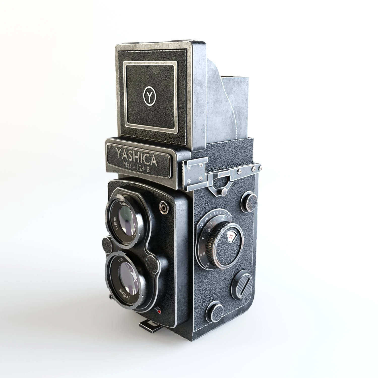 yashica mat-124 b 3D Model .c4d .max .obj .3ds .fbx .stl .blend 