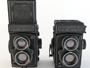yashica mat-124 b 3D मॉडल