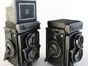 yashica mat-124 b 3D मॉडल