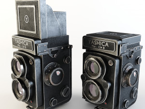 yashica mat-124 b 3D मॉडल