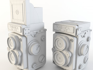 yashica mat-124 b 3D मॉडल