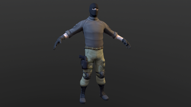 soldier Modelo 3D .c4d .max .obj .3ds .fbx .stl .blend 