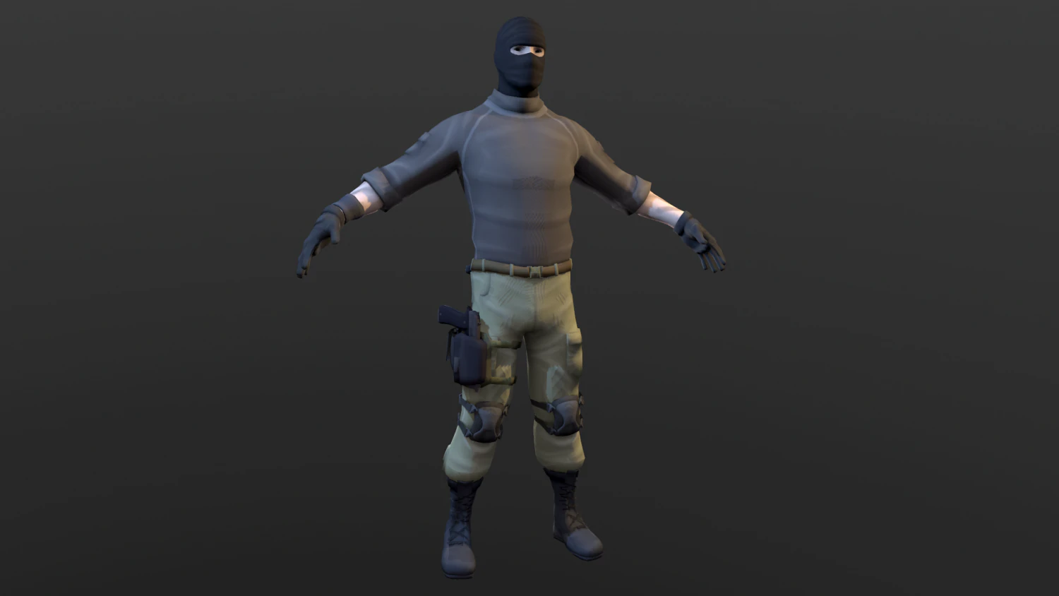 soldier 3D Model .c4d .max .obj .3ds .fbx .stl .blend 