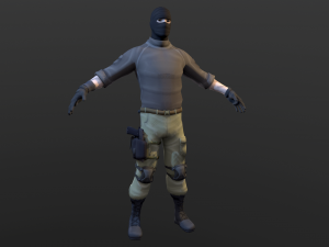 soldier 3D 모델