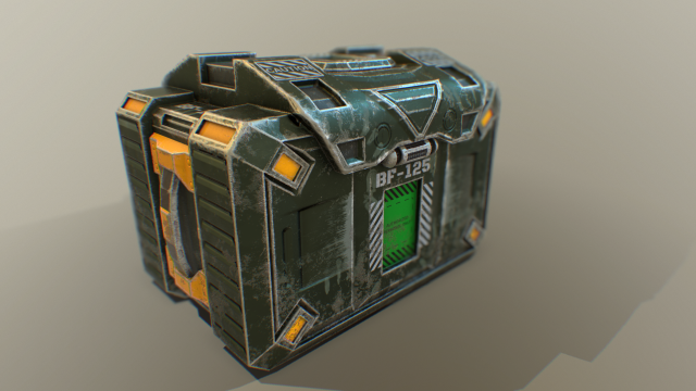 ammo chest 3D Модель .c4d .max .obj .3ds .fbx .stl .blend 