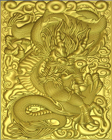 китайский дракон 3D Модель .c4d .max .obj .3ds .fbx .stl .blend 