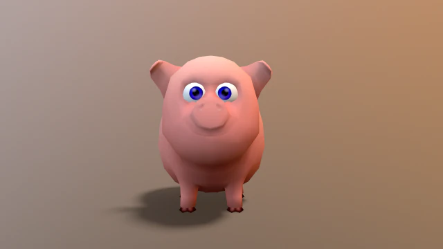 सुअर 3D मॉडल .c4d .max .obj .3ds .fbx .stl .blend