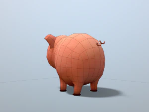 सुअर 3D मॉडल