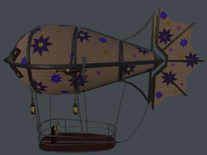 steampunk zeppelin Model 3D