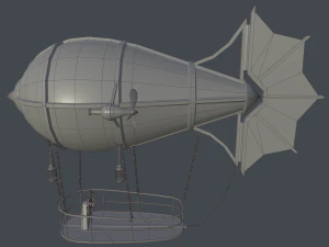 steampunk zeppelin 3D Model