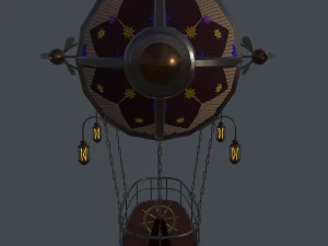 steampunk zeppelin 3D Model