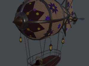 steampunk zeppelin 3D मॉडल