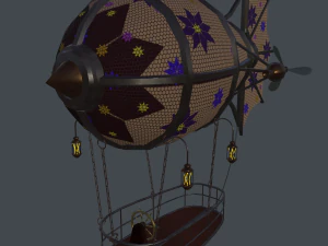 steampunk zeppelin 3D Model