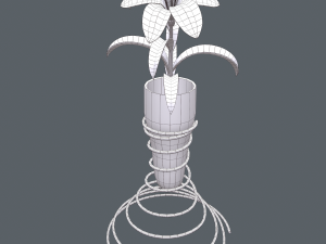 lily in vase 3D Модель