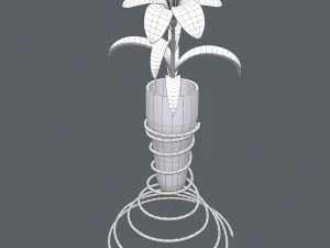 lily in vase 3D Model