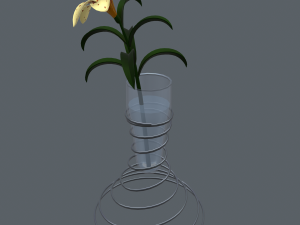 lily in vase 3D Модель