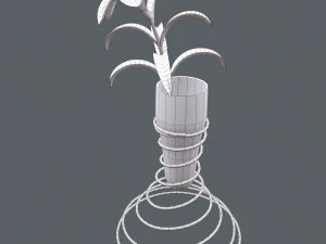 lily in vase 3D Model