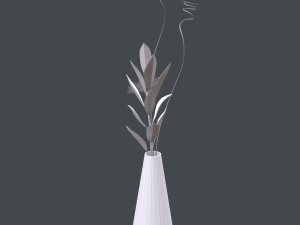 gerbera daisy in vase 3D मॉडल