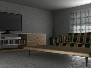 sala de descanso 3D मॉडल