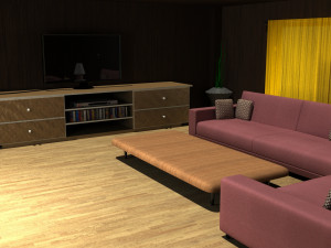 sala de descanso 3D मॉडल