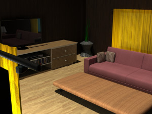 sala de descanso 3D मॉडल