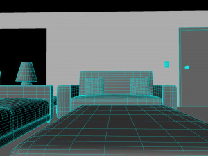 sala de descanso 3D मॉडल