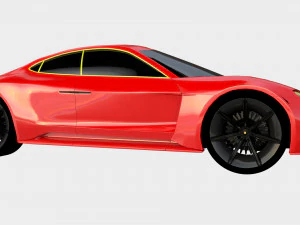 porsche misi&oacute;n e Modelo 3D