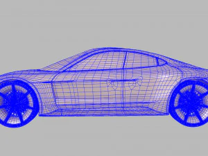 porsche misi&oacute;n e Modelo 3D