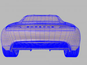 porsche misi&oacute;n e Modelo 3D