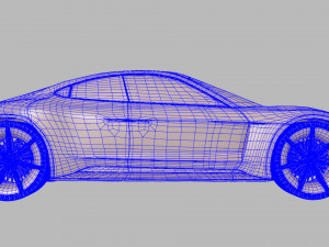 porsche mission e 3D Model