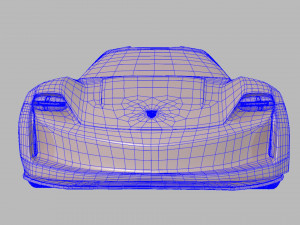 porsche mission e 3D Model