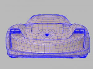 porsche misi&oacute;n e Modelo 3D
