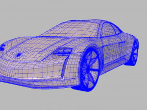 porsche misi&oacute;n e Modelo 3D