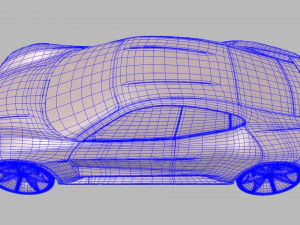 porsche misi&oacute;n e Modelo 3D