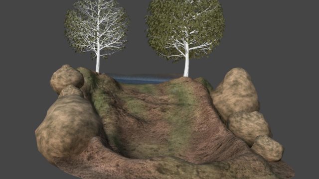 cascada 3D Model .c4d .max .obj .3ds .fbx .stl .blend 