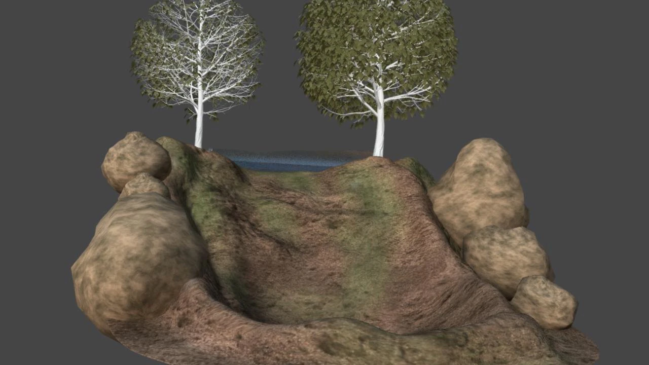 cascata Modelo 3D .c4d .max .obj .3ds .fbx .stl .blend