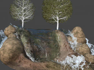 cascata Modelo 3D