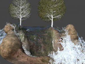 cascata Modelo 3D
