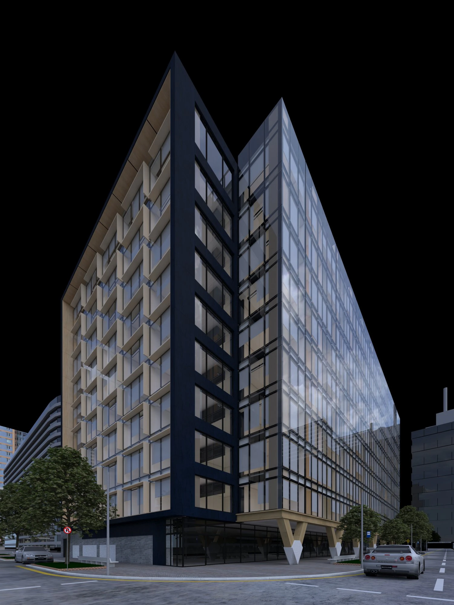 esta alta calidad para autodesk 3d max - arquitectura exterior edificio Modelo 3D .c4d .max .obj .3ds .fbx .stl .blend