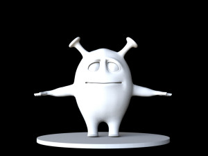 monstruo rosa cian 3D 모델