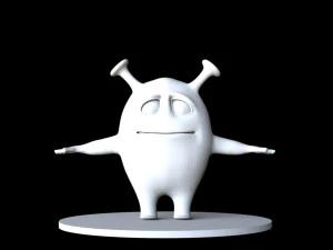 monstro rosa cian Modelo 3D