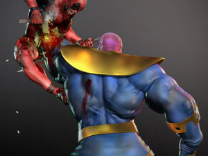 deadpool thanos'a karşı 3D Model