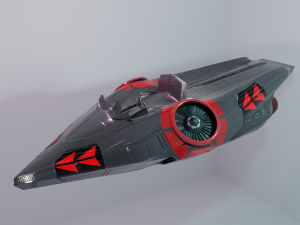 futuristic cycles low-poly subdivision-ready 3D-Modell
