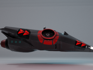futuristic cycles low-poly subdivision-ready 3D Model