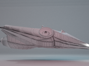 futuristic cycles low-poly subdivision-ready 3D Model