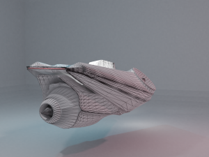 futuristic cycles low-poly subdivision-ready 3D Model