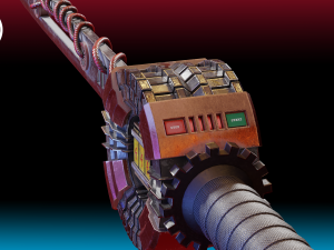 electric powered long sword low poly low-poly 3Dモデル