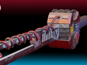 electric powered long sword low poly low-poly 3Dモデル